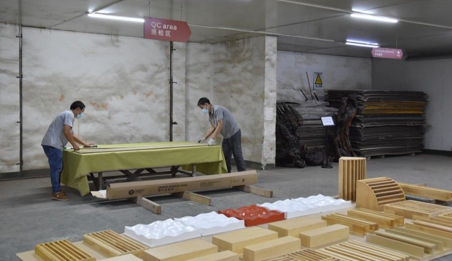 Guangzhou Wuyang Yiguan Acoustic Materials Co., Ltd. メーカー生産ライン
