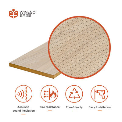 マイクロ 孔付き MDF パネル 音 吸収 装飾 壁 パネル