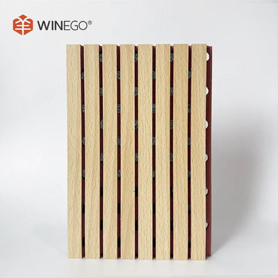 メラミンのMDF 溝付き音響パネル 天井と壁のための133x2440mm197x2440mm