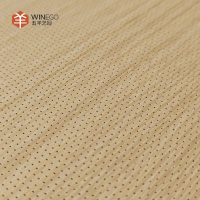 Eco Certified  Micro Perforated Veneer For Commercial Acoustic Wall Panel